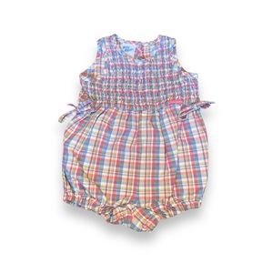 Vintage Oshkosh Baby B’gosh Plaid Romper